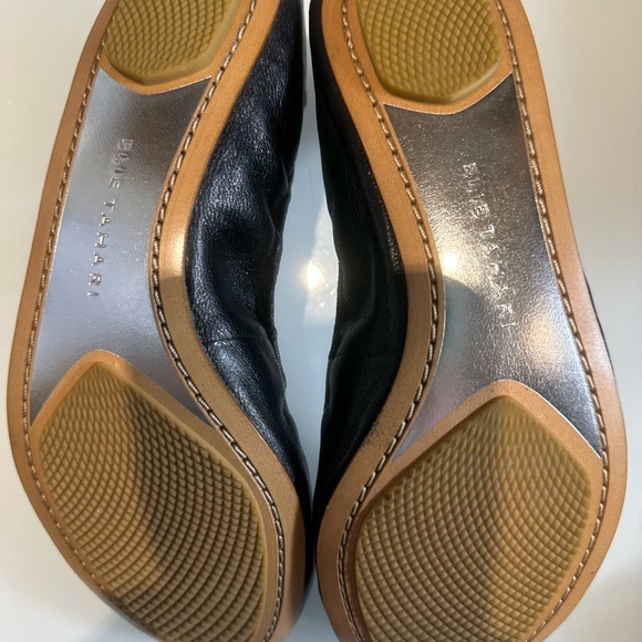 Elie Tahari Black Flats with Crystal Accents 39 s - Picture 5 of 7